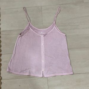 Flowy pink summer tank. Very cute with bralette.